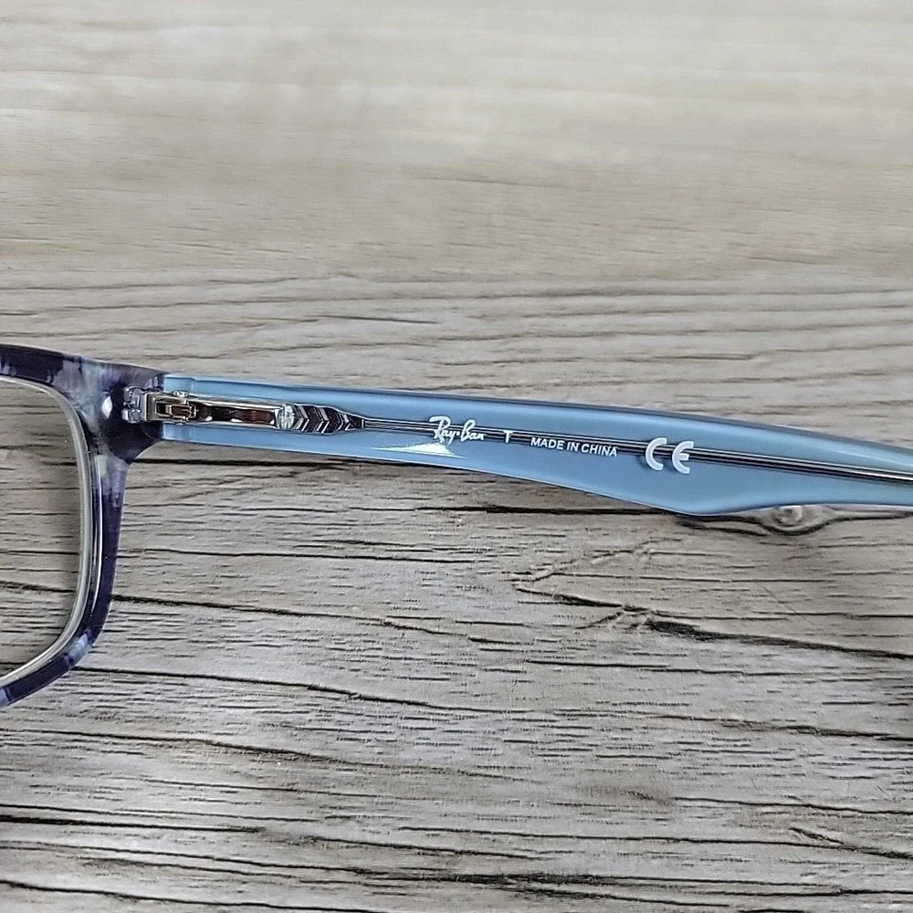 Ray-Ban‎ RB1531 3701 Eyeglasses Frames Junior Tortoise Blue Optical 48-16-130